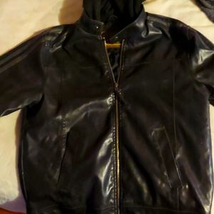 Leather jacket.
